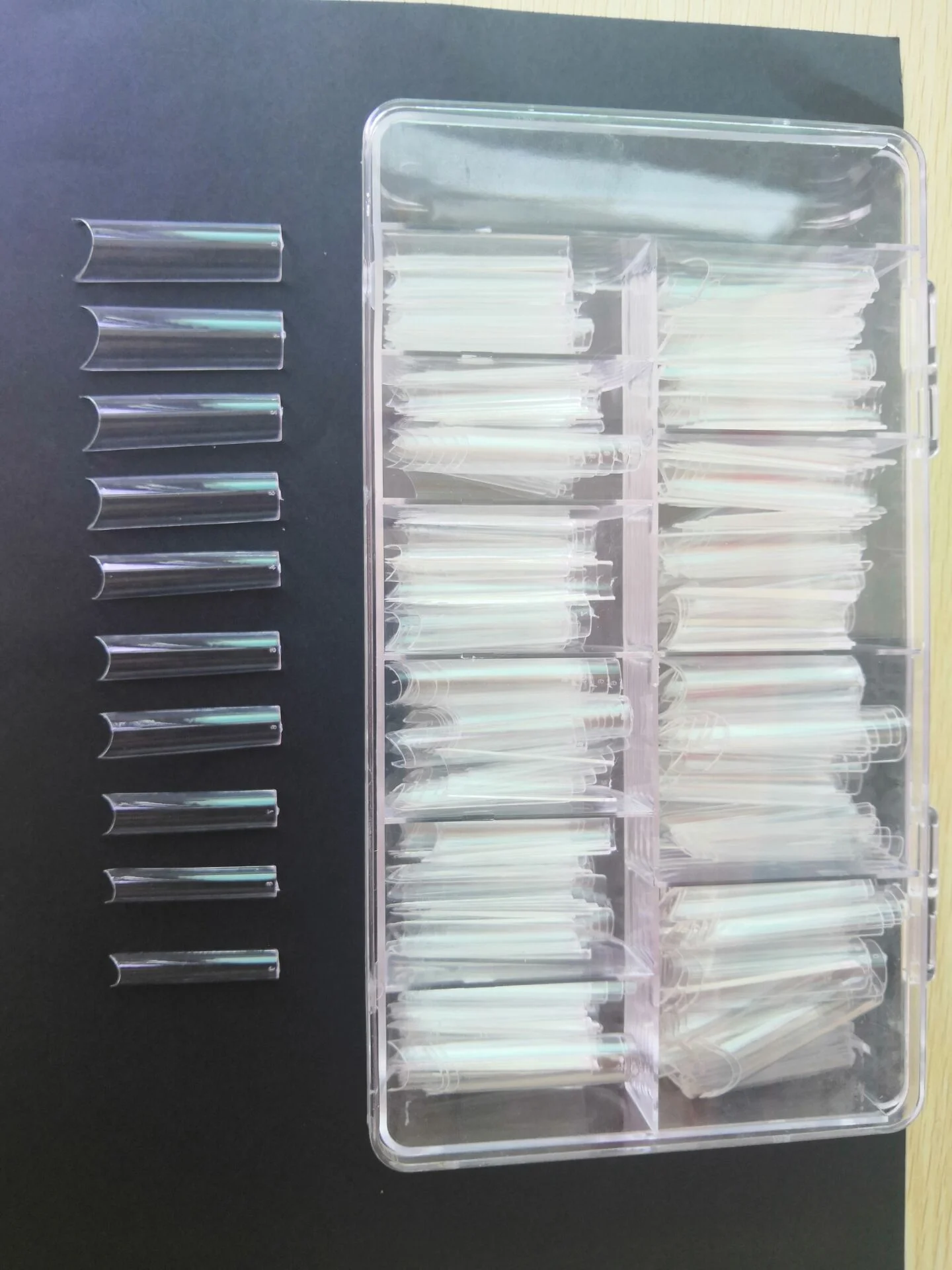 Hot sale  New popular c curve extra long xxxl square straight clear nail tips products
