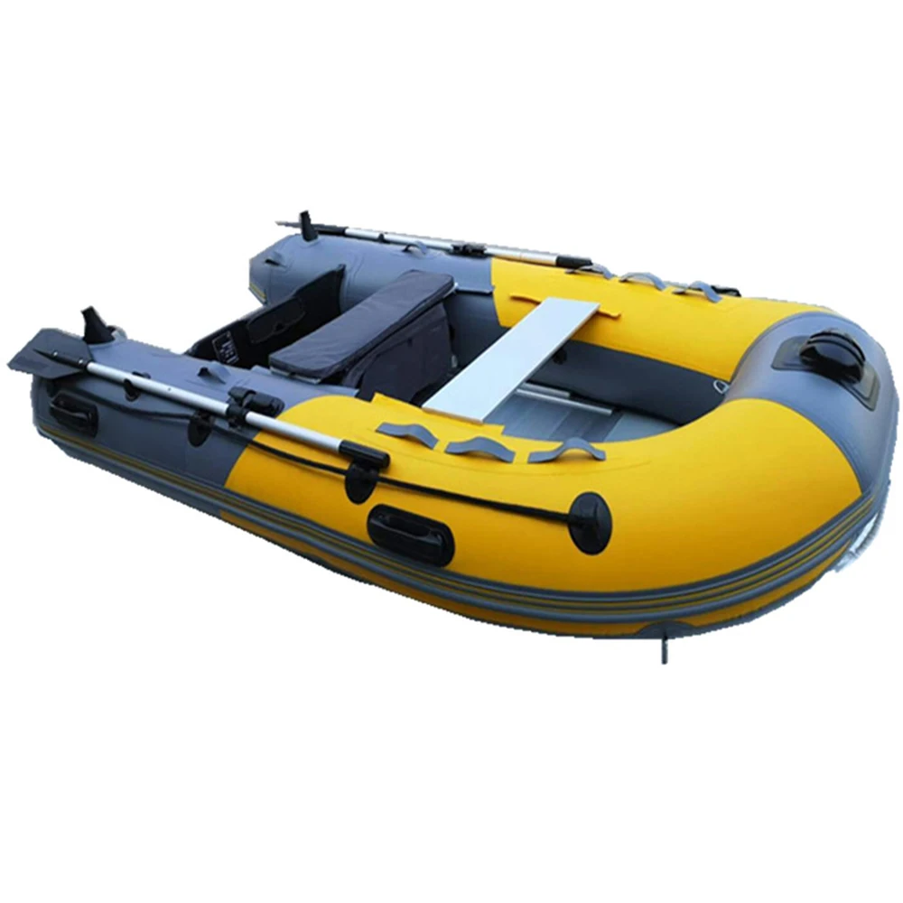Inflatable Assault Boat PVC Aluminum Floor Transom Speed Kayak High Thread Strength Canoe Dinghy