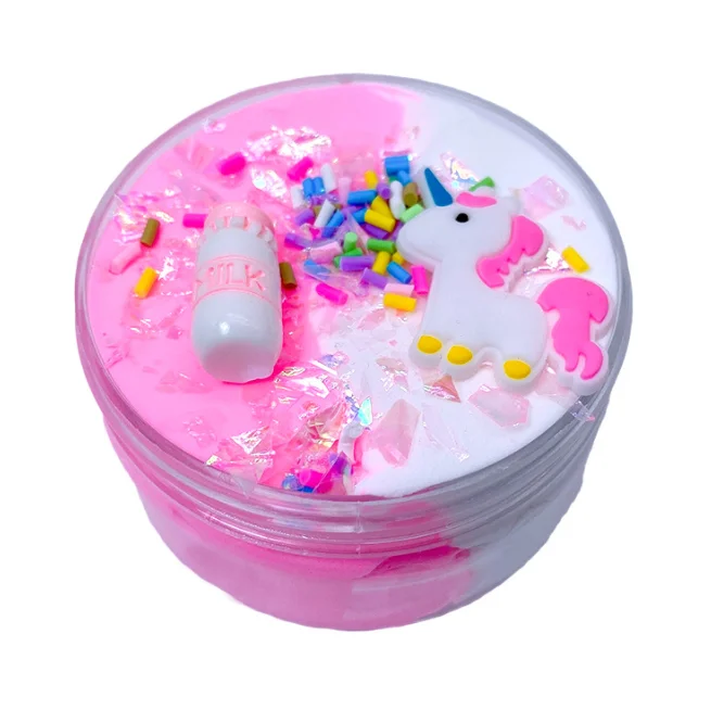 Amazon hot selling new poopsie surprise unicorn slime large unicorn confetti clear glue slime