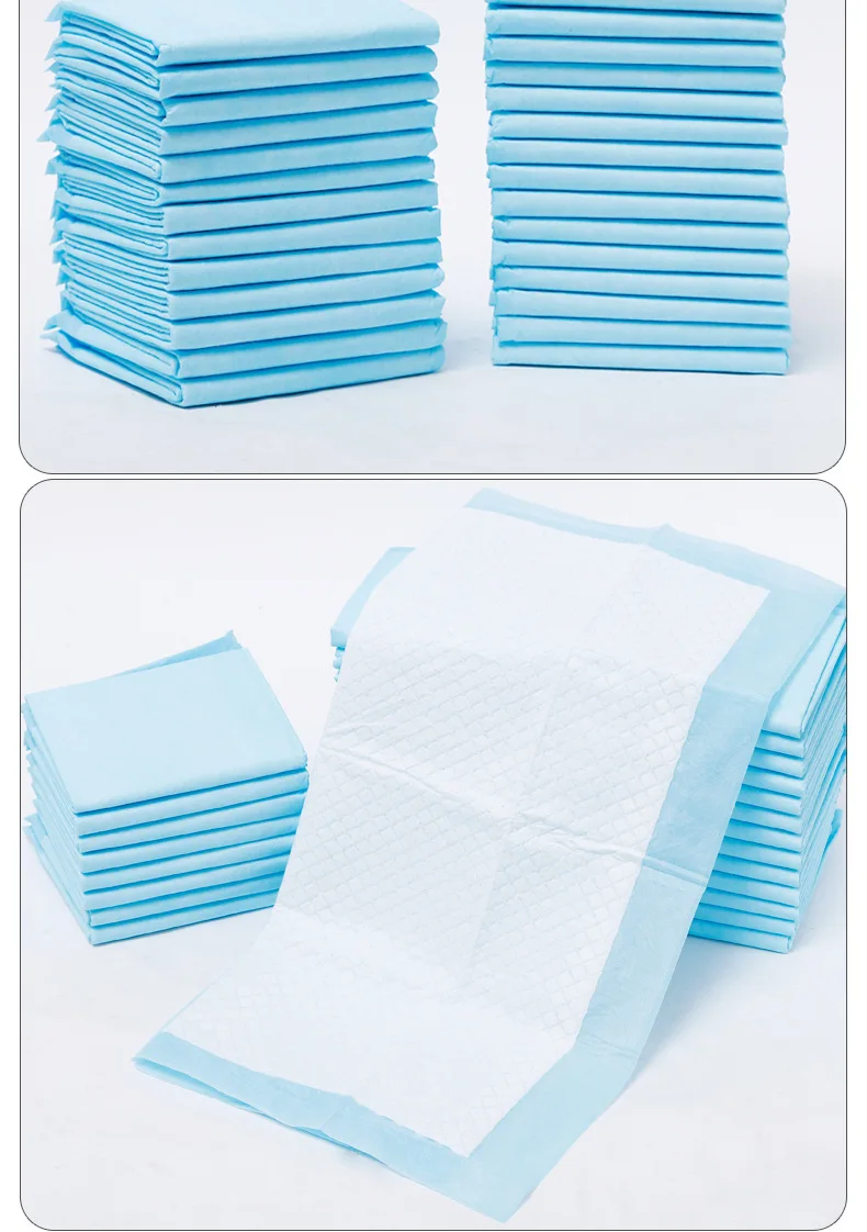 Non-Woven Fabrics OEM Waterproof Wholesale Puppy Diaper Training Disposable Pet Urine PEE Absorption and Potty Wee Pads
