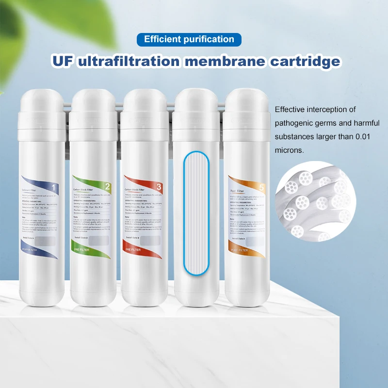 k5-5 Stage large flow 800GPD  House Under Sink Water Filter system UF system  Retained minerals