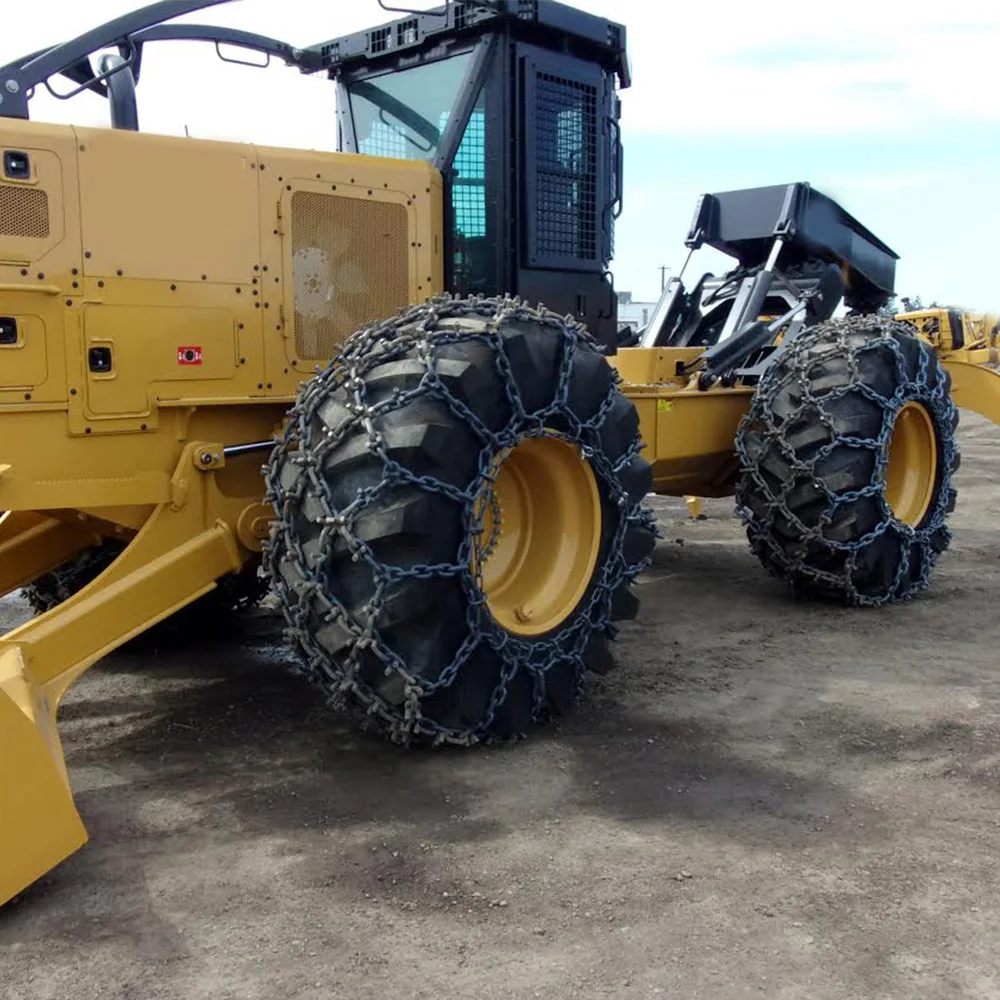 Heavy Duty Tyre Steel Skidder Protection Chain With High Strength