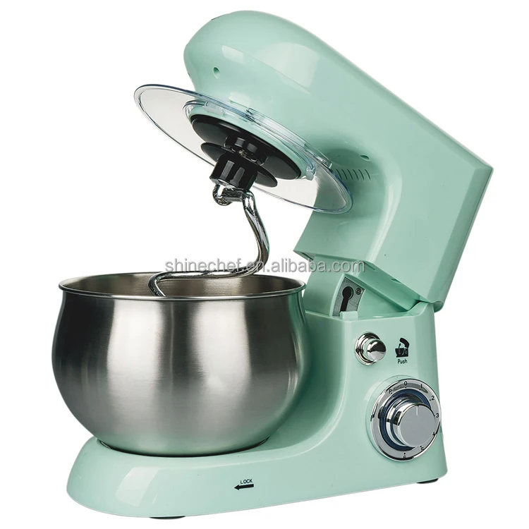 1300 Watts 3 In 1 Electric Food Mixer Planetary Pastry Master Kitchen Stand Mixer Green Color 5L Food Processor