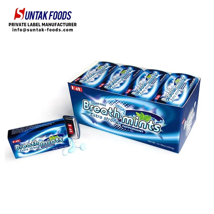 Factory Supplier Sugar Free Hard Sour Sweets Xylitol Candy Bulk Spicy Cinnamon Breath Mints
