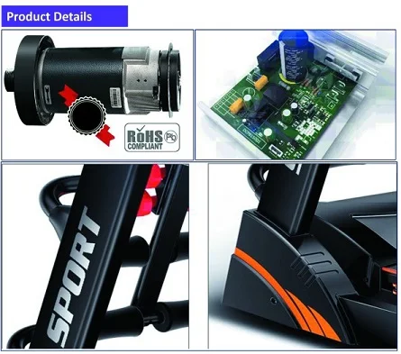 Lijiujia Easy Installation Equipment Home Exercise Running Machine Fitness 2.0hp Motor Power Motorized Treadmill