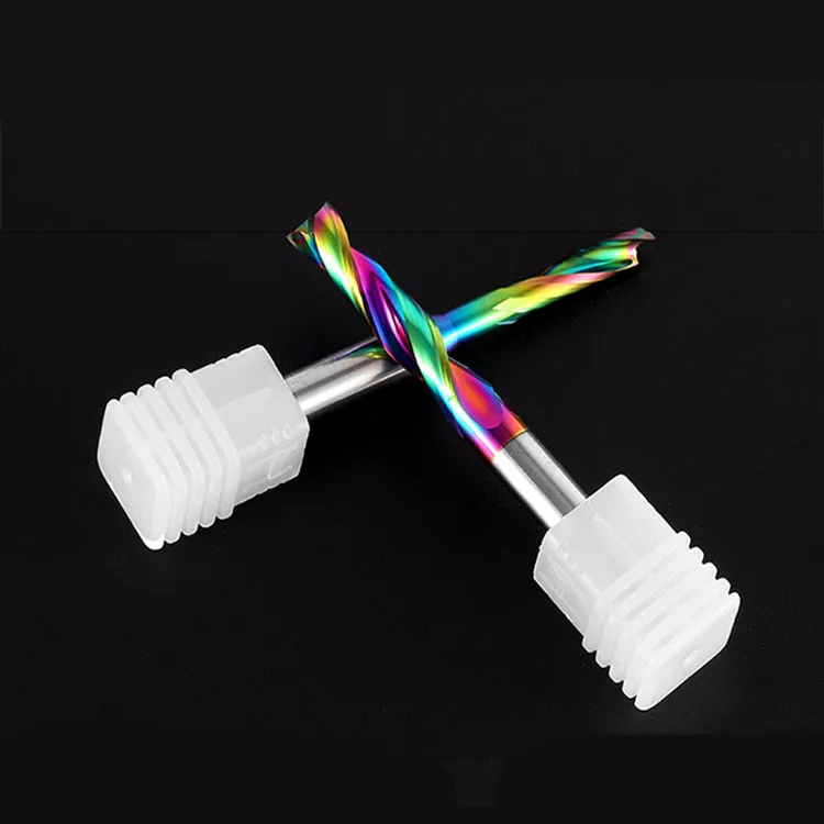 JC hot sale Top quality Milling Cutter Super Coated Single Flute End Mill for Aluminum Door Window router bit