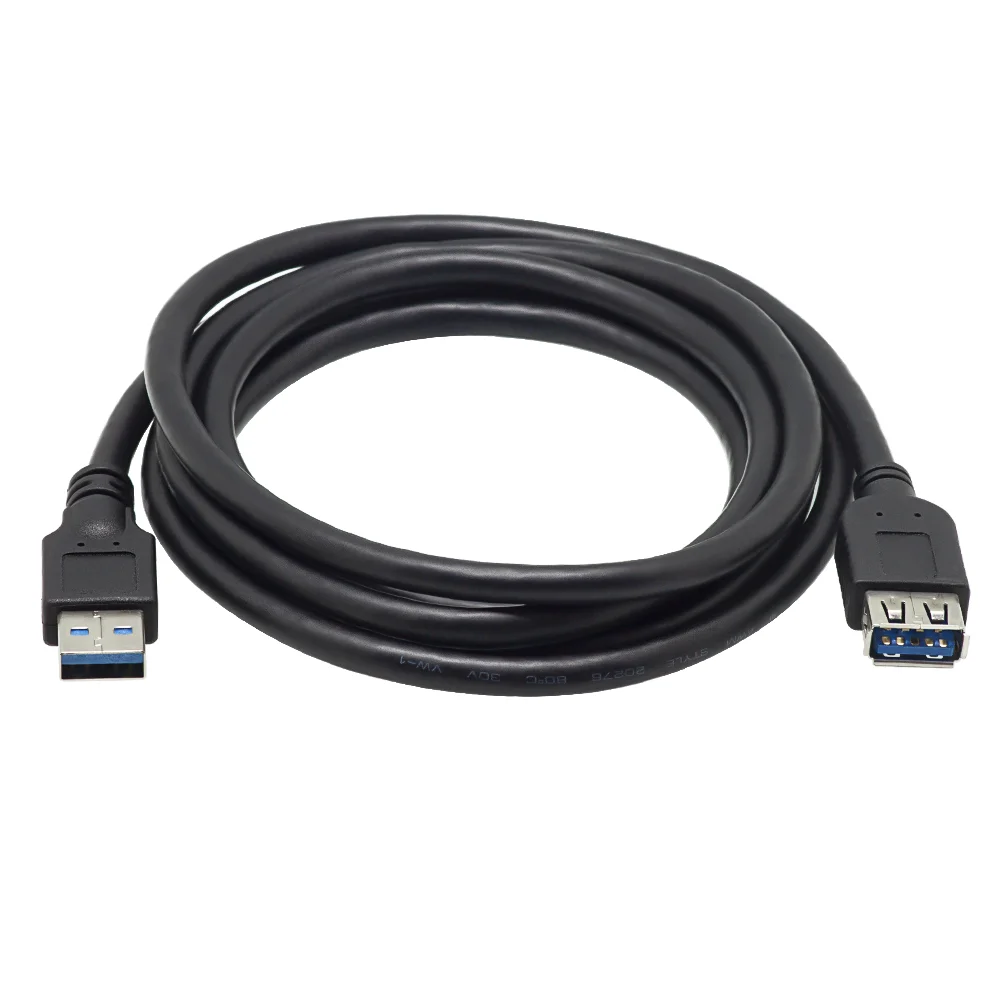 USB Extender Cord Data Transfer USB 3.0 Extension Cable a Male to Female 1M USB3.0 Extension Cable 4 Times Blue 12months