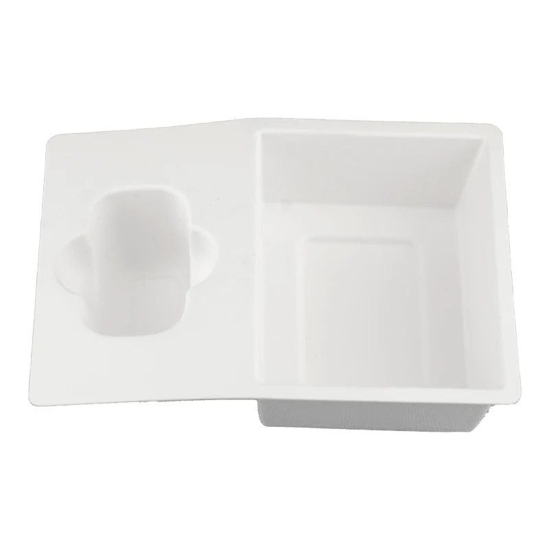100% Biodegradable Sugarcane Bagasse Pulp Fiber Molded Packaging Cosmetic Insert Pack Inner Tray