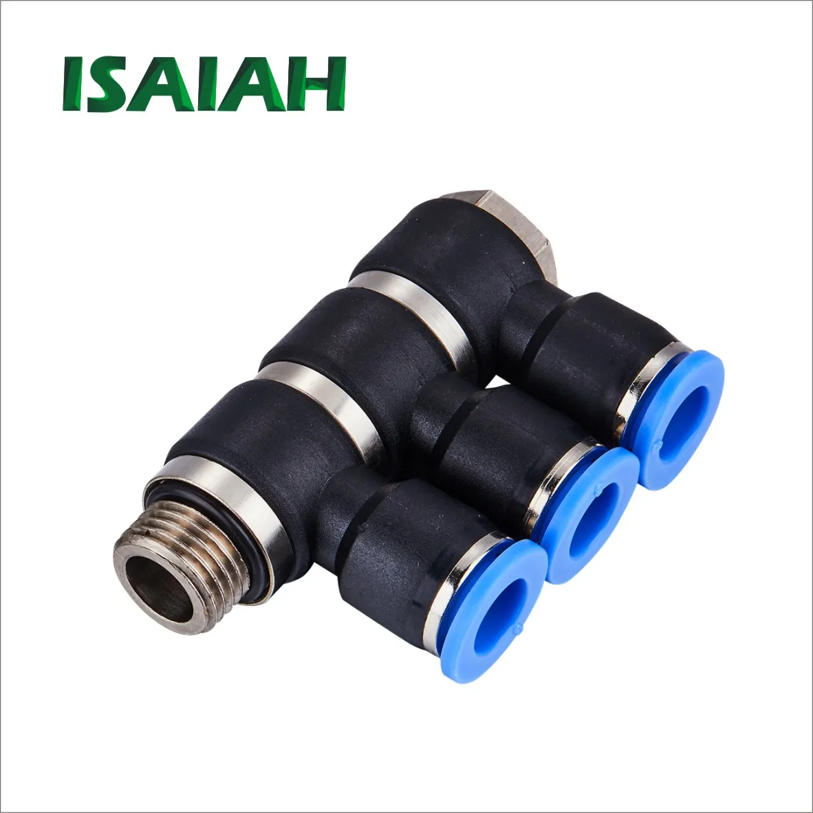 From Ningbo Isaiah Factory  Universal Male Elbow One Touch Tube Air Fittings Pneumatic Quick Connector