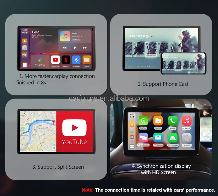 Беспроводной carplay ai box android 11 беспроводной auto для универсального автомобиля