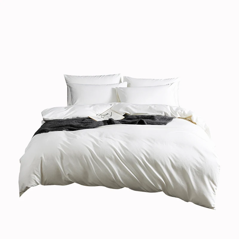 Комплект постельного белья из 100% хлопка с принтом в виде перьев роскошное свадебное постельное белье набор кубических постельных принадлежностей