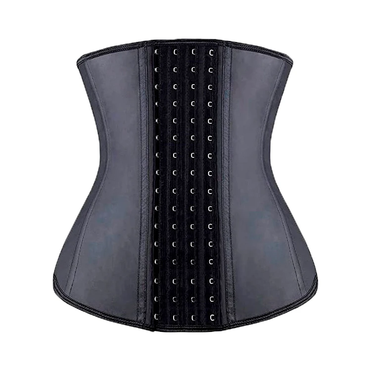 Wholesale Smooth Latex 4 Hooks Slimming Shapewear Corset Belly Wrap Sweat Waist Trainer Cincher