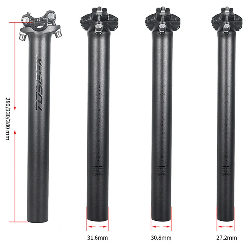 280/330/380mm matte mtb seatposts gravel chromoly delihea bycicle road bikes bicycle seat post for fixie bike 700c fixed gear
