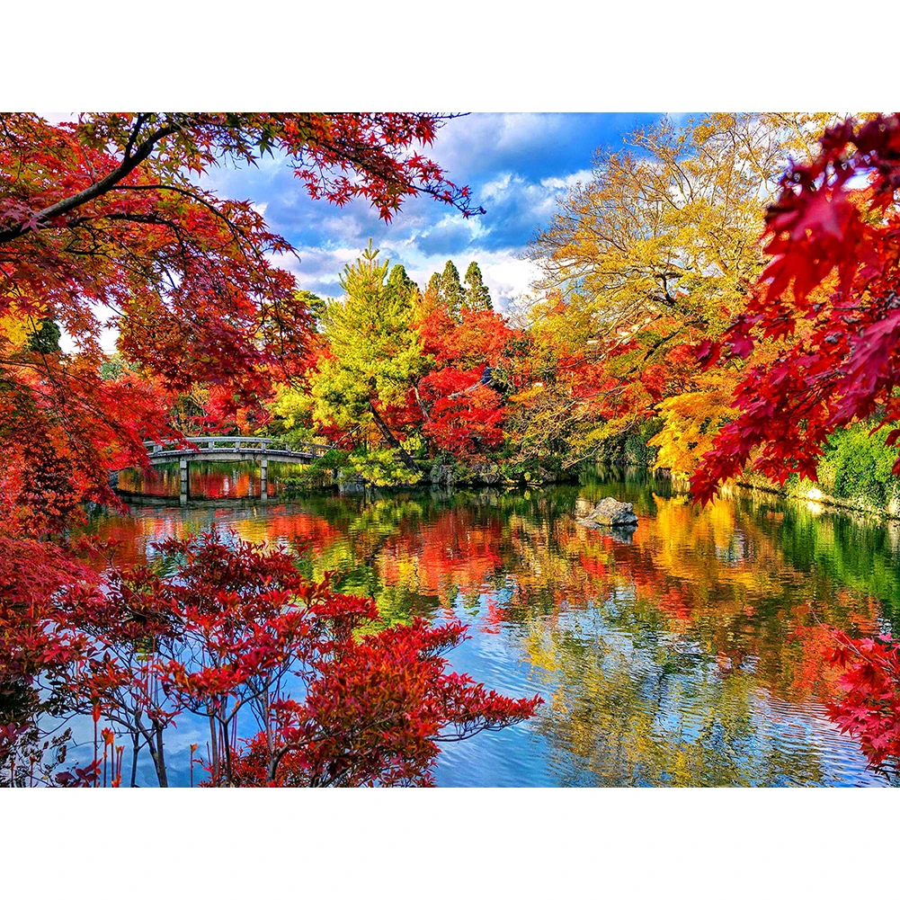 DIY Glass Landscapes Diamond Painting Scenery Picture 5D Painting Canvas Wall Art Daimond Painting Diy