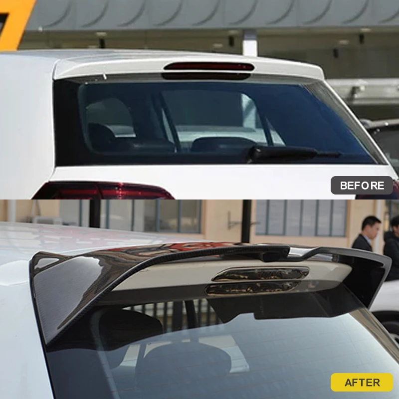 For Volkswagen Golf 7 MK7 7.5 GTI GTR TSI 2014-2018 Carbon Fiber abs Rear Roof Spoiler