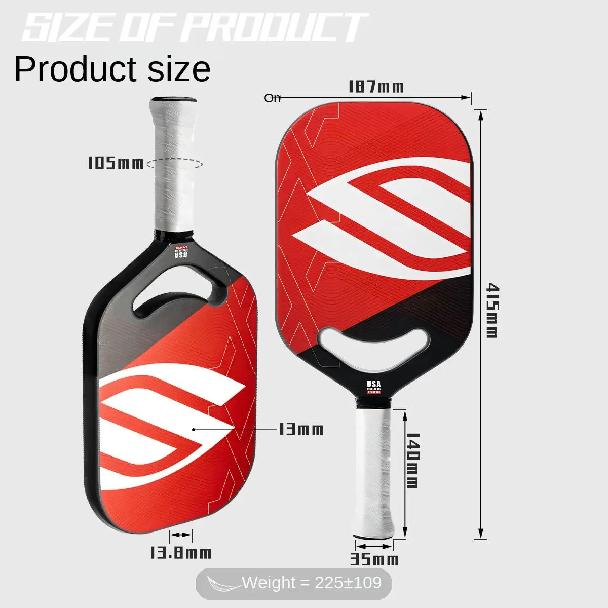 Pickleball Senovat из титанового углеродного волокна