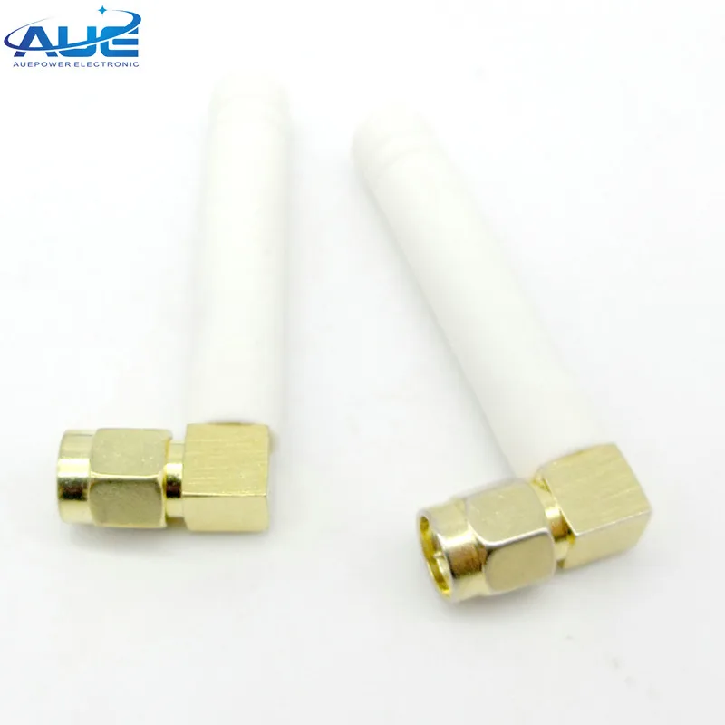 
50mm height white black rubber antenna WiFi antennas with SMA male connector 2400-2483MHz 2dbi sma antenna wifi 