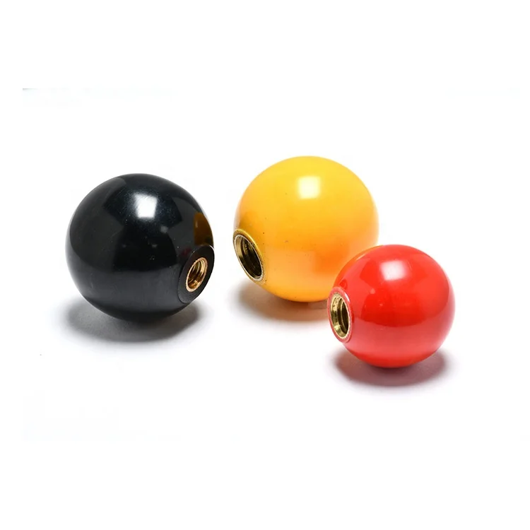 HJ9B-N6 Factory Manufacture Plastic Thumb Nuts Brass Core M5 M6 M8  M10 M12 M16 Plastic Ball Head Thumb Nuts