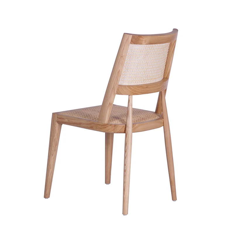 Dining Room Natural rattan Ash Wood dining chair   Lounge Chair