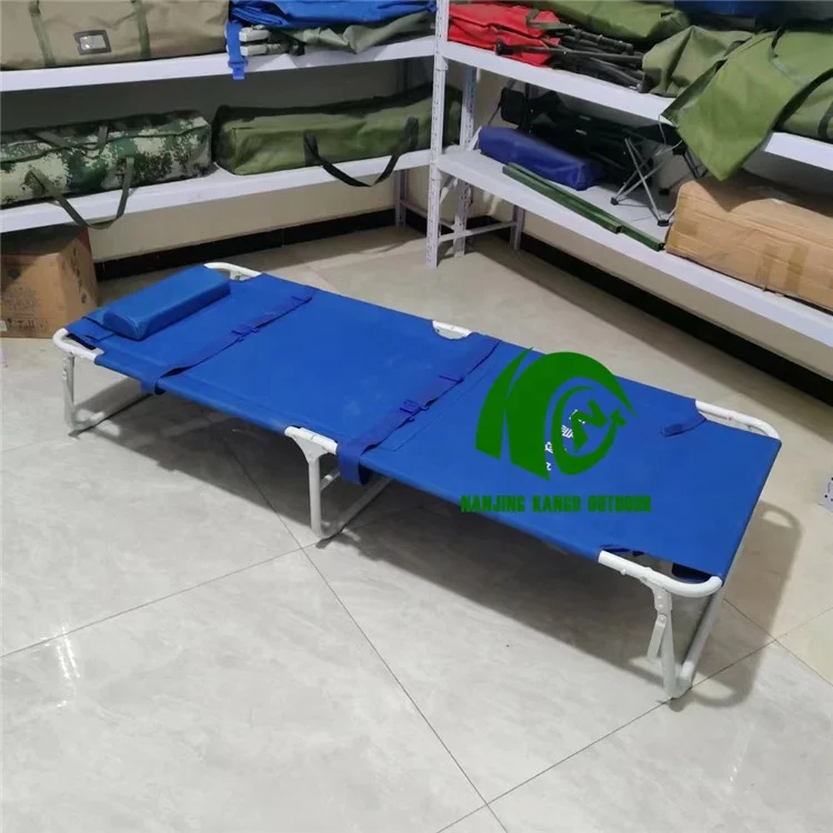 KANGO factory make Portable Folding Bed Folding Camping Bed Single Cot Aluminium camping cot bed