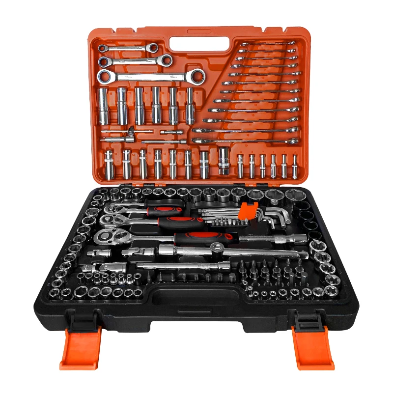 150 pcs mechanics make up motor tools set high quality portable socket wrench tools set hot selling bicycle repair tool set