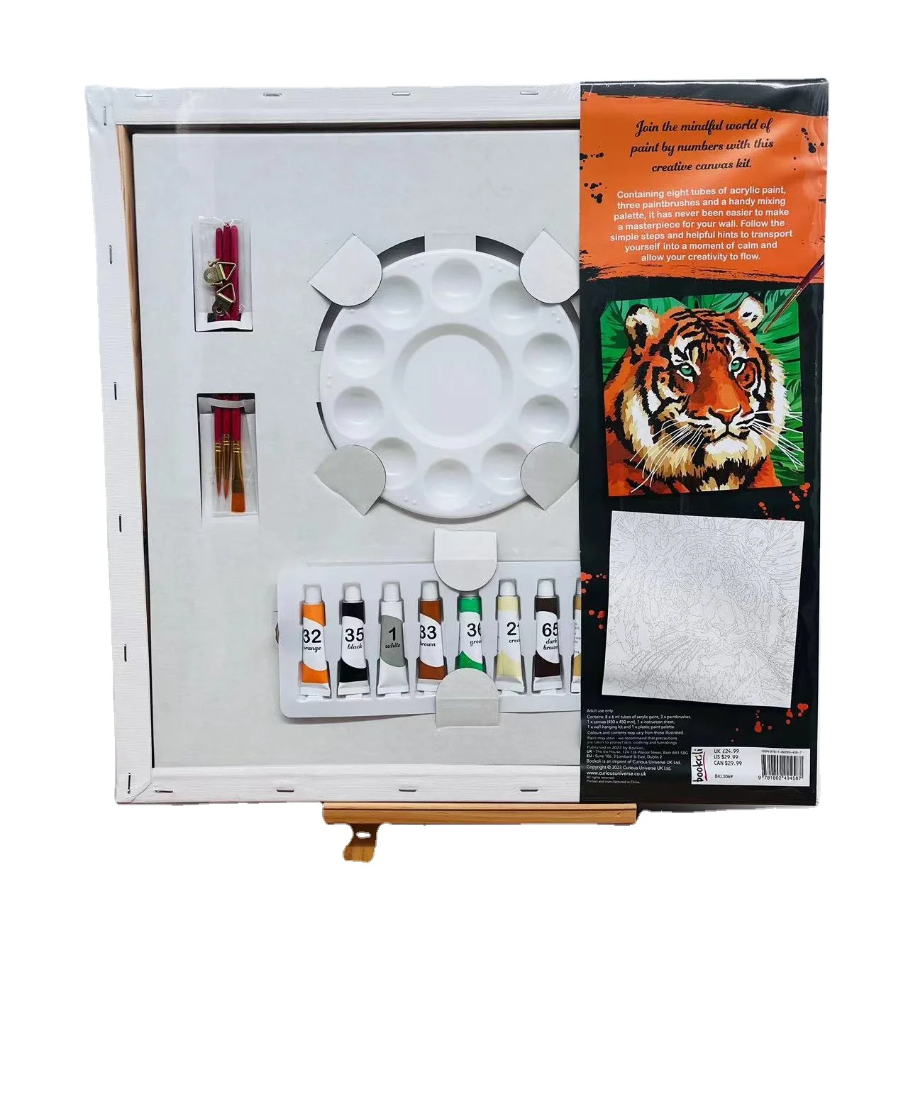 Canvas board Wood Painting Frame Cotton White Stretched Canvas Board Frame for Drawing Painting DIY Canvas Painting Supplies