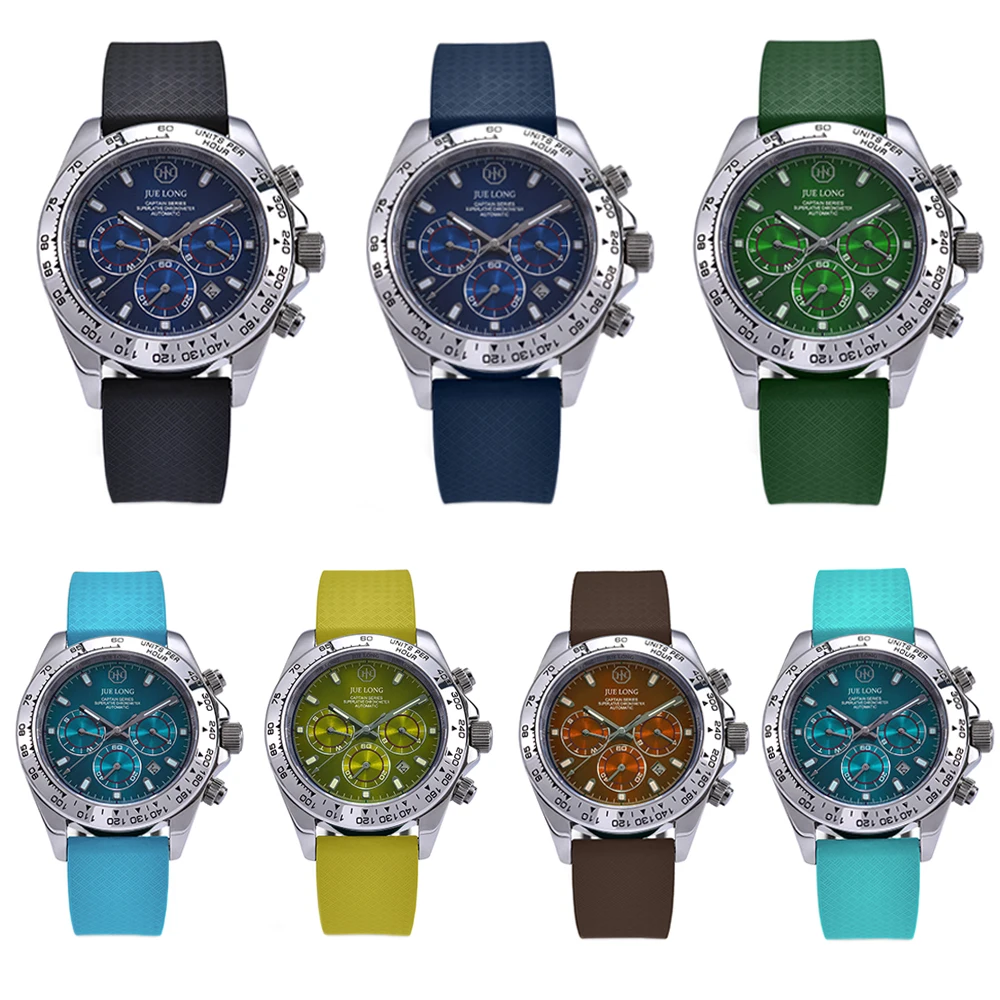 JUELONG 18 19 20 22 mm Tropical Textured CTS FKM Rubber Watch Strap Cut To Size Rubber Quick Release Watch Band Fit Your Wrist