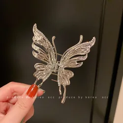 Butterfly hairpin sweet and cool temperament back head grab clip