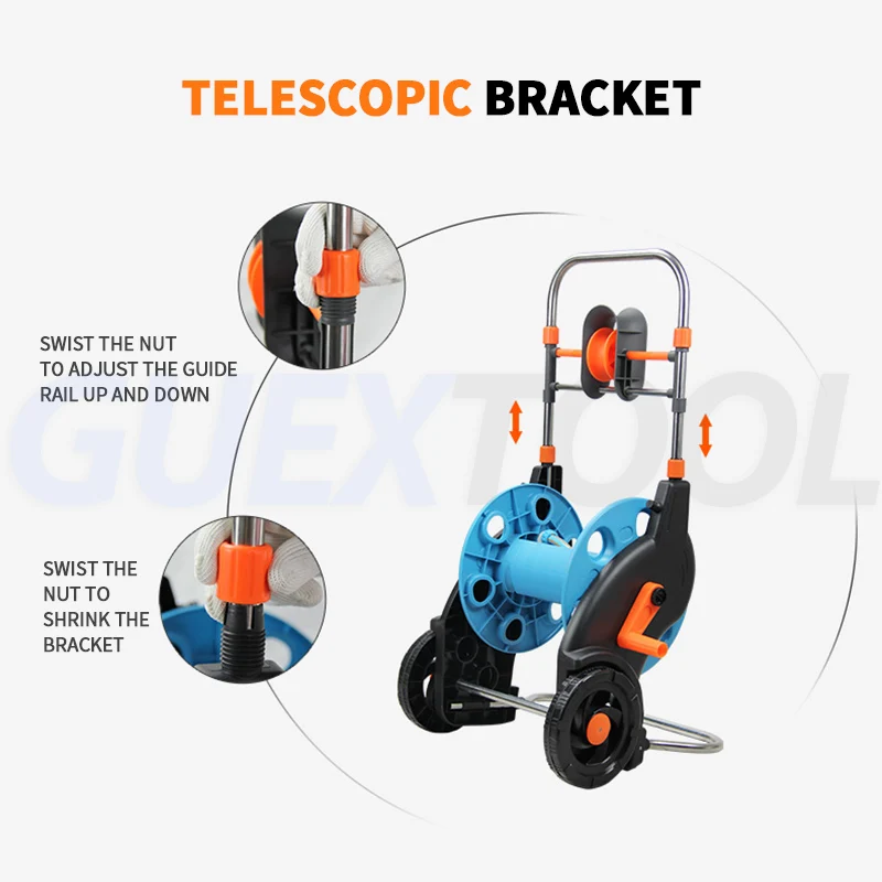 Hand Push Storage Rack For Hydraulic Hose Vertical Pipe Storage Racks Garden Water Pipe Winding Machine Winding Pipes Machine