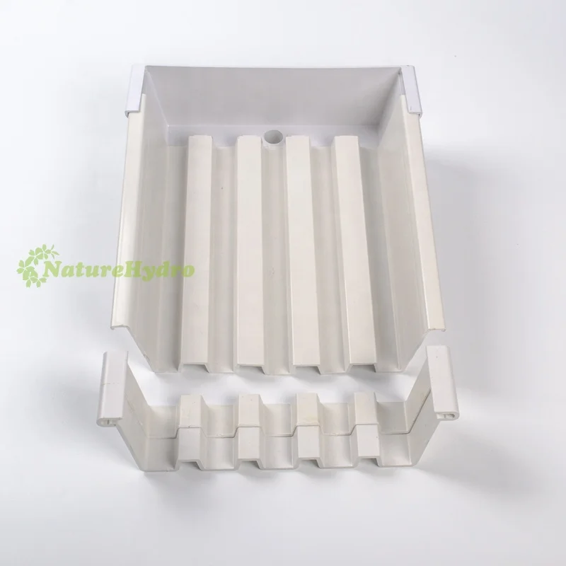 Hot sales Greenhouse Hydroponic Strawberry Cultivation Trough Planting PVC Channel