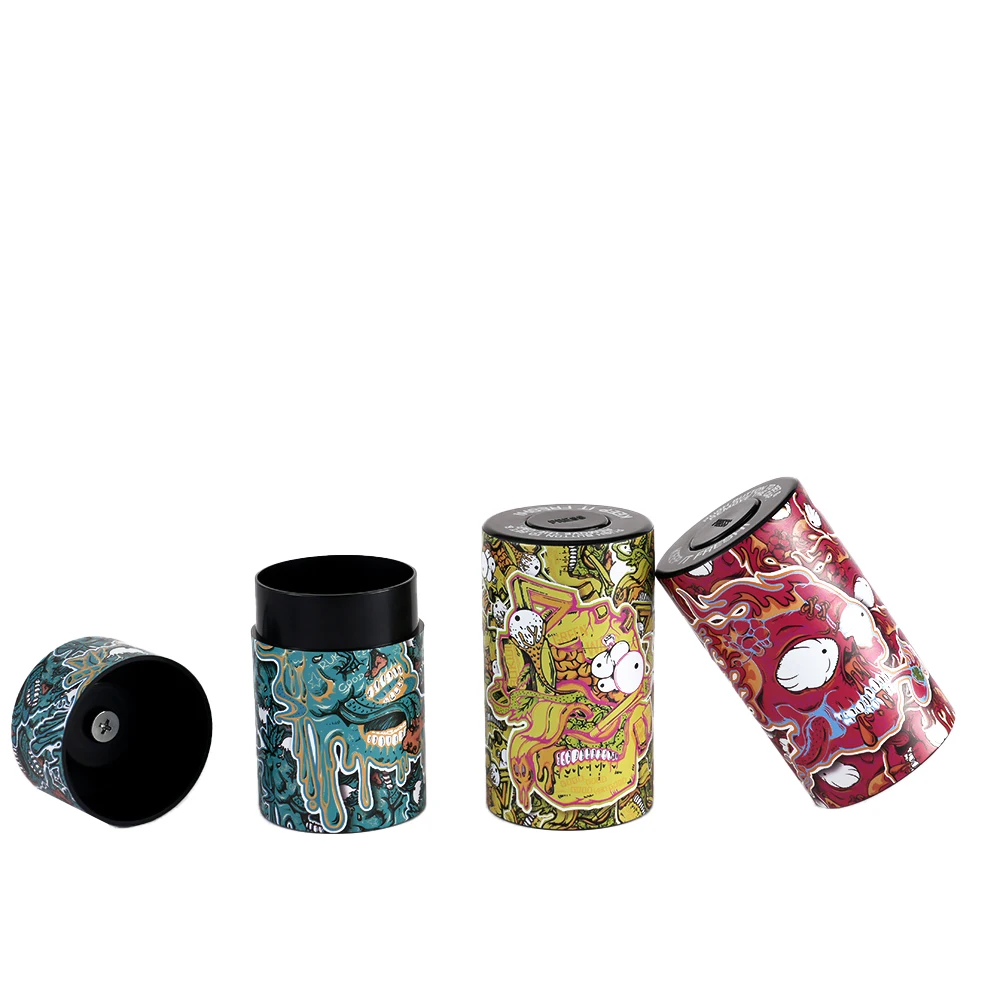 Wholesale Cheap Price Plastic Storage Jars High Quality Airtight Herb Jar Container Stash Can for Tobacco