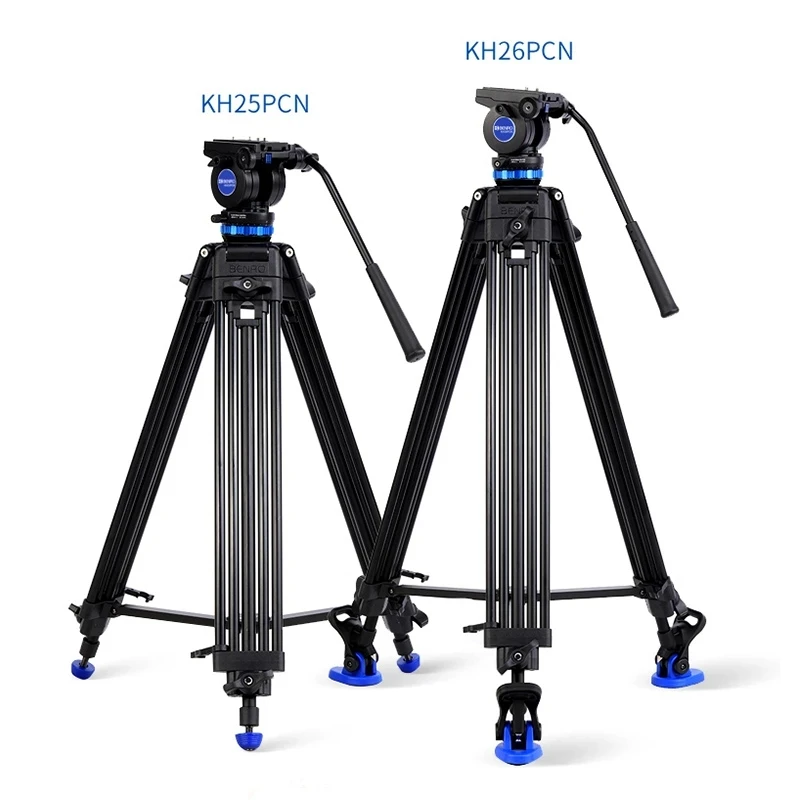 BENRO KH25PCN hydraulic head section3 payload 5KG heavy duty portable professional aluminum video camera tripod stand for camera