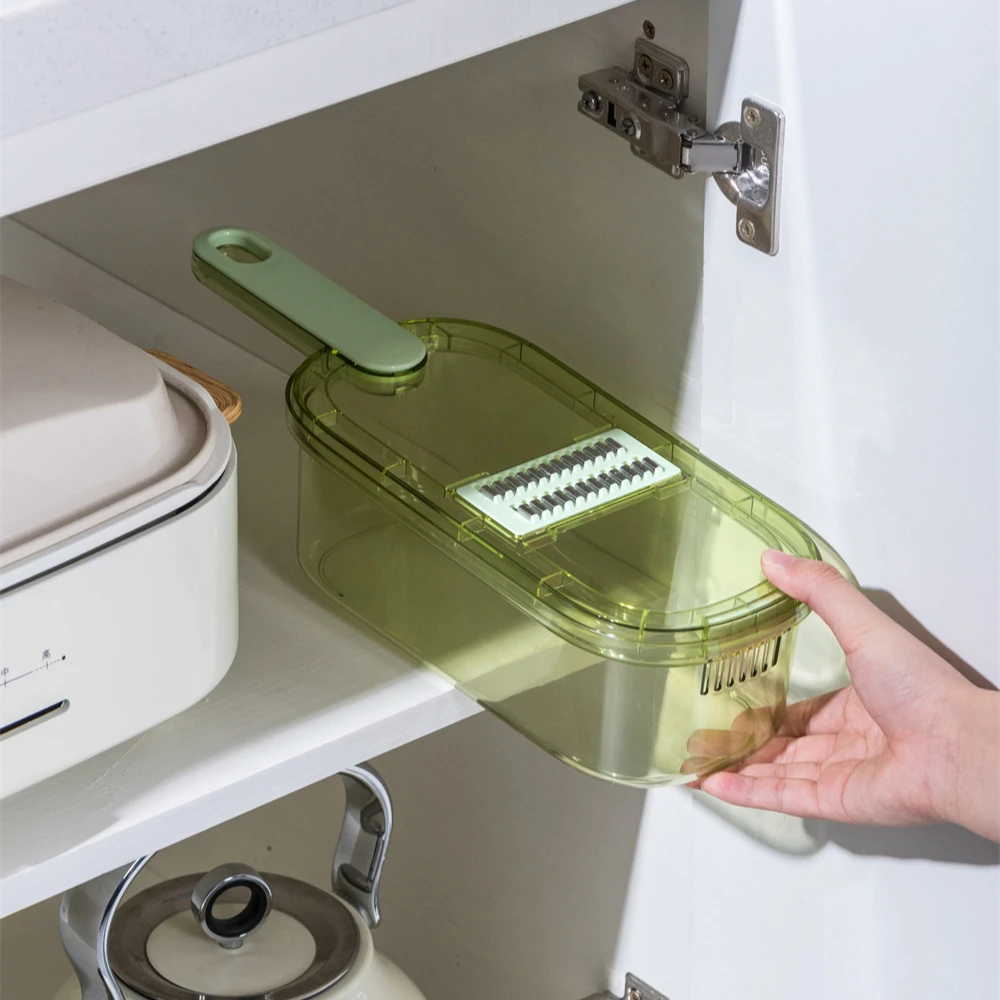 Pinmoo adjustable kitchen vegetable chopper slicer cutter safe mandoline slicer for kitchen