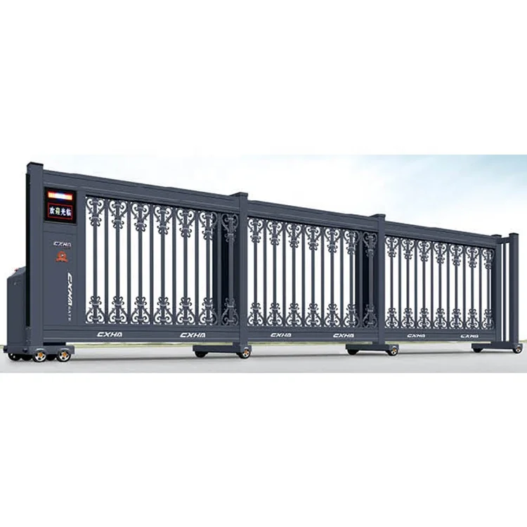 Электрический замок, алюминиевые металлические аксессуары для подъездных ворот, двойные автоматические щетки для раздвижных ворот