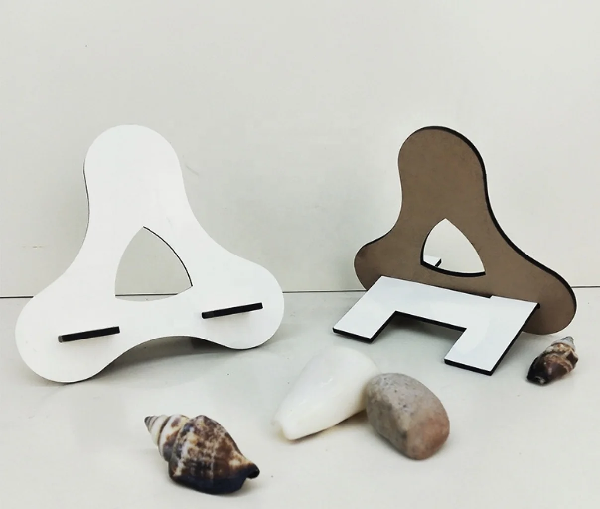 Lancoda 7 Types Personalized Sublimation MDF Wood Cell Phone Holder Photo Stand