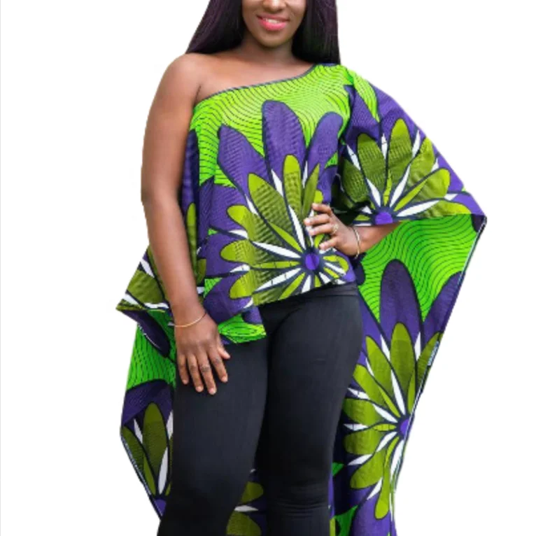 luluandlucy African clothing for Women purple and green