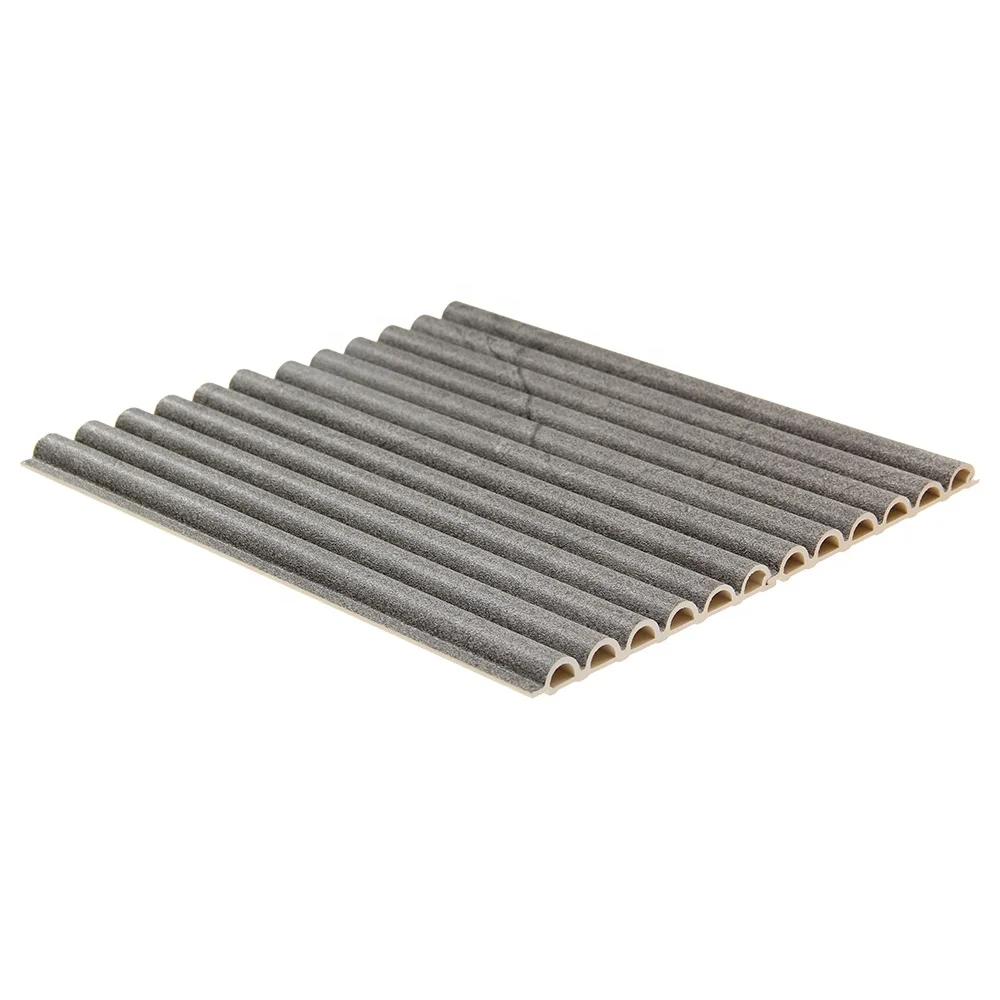 Offices Customizable Wall Panels Boards Decoration Board PVC Hollow WPC Fluted Panel