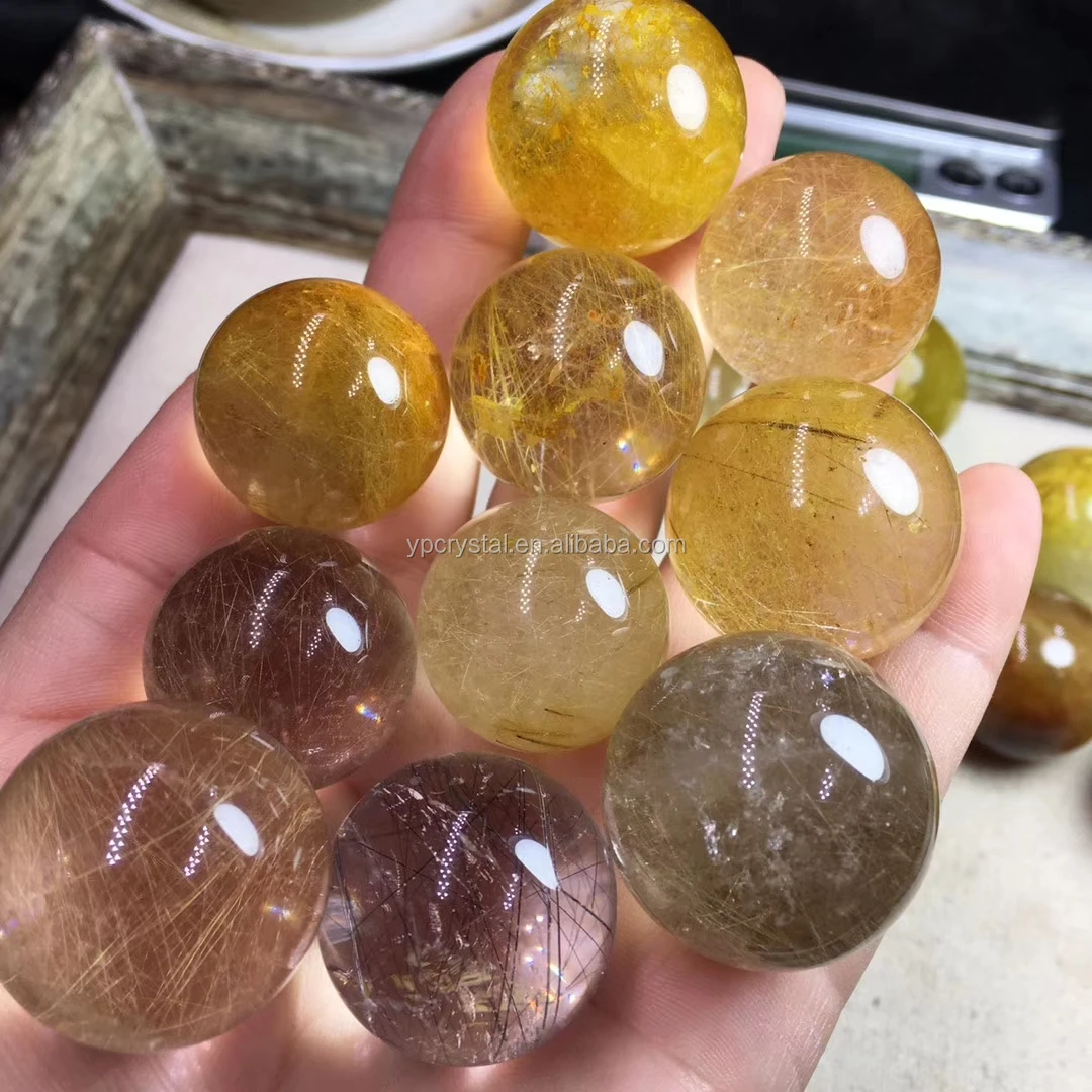 Rare Natural Green Dragon Quartz Stone Magic Ball Crystal Sphere Healing