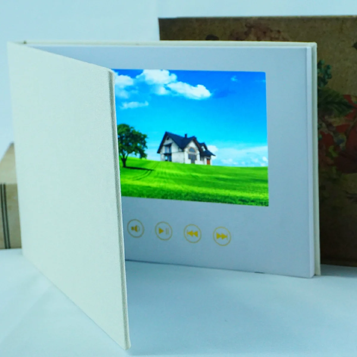 Memories and milestones in a unique keepsake to your loved ones Lcd Video Book Postcard mailer for wedding wife mother father