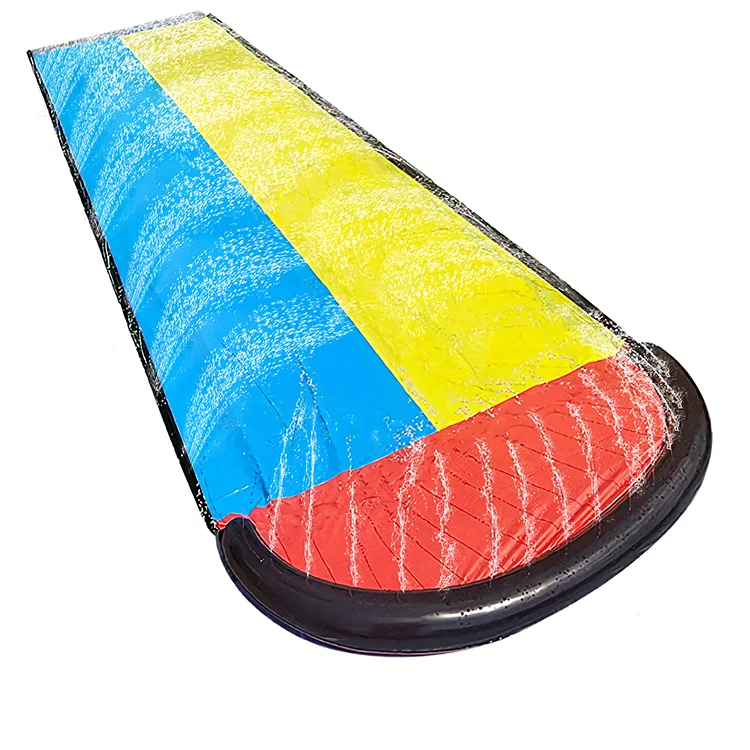 
Double Water Slide Inflatable Lawn Water Slip and Slide ummer Outdoor Water Toys Waterslide with Built in bilateral Sprinkler 