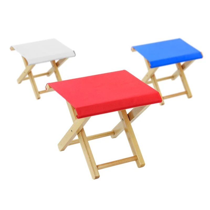 Portable folding beach chair wooden canvas camping stool picnic fishing chairs