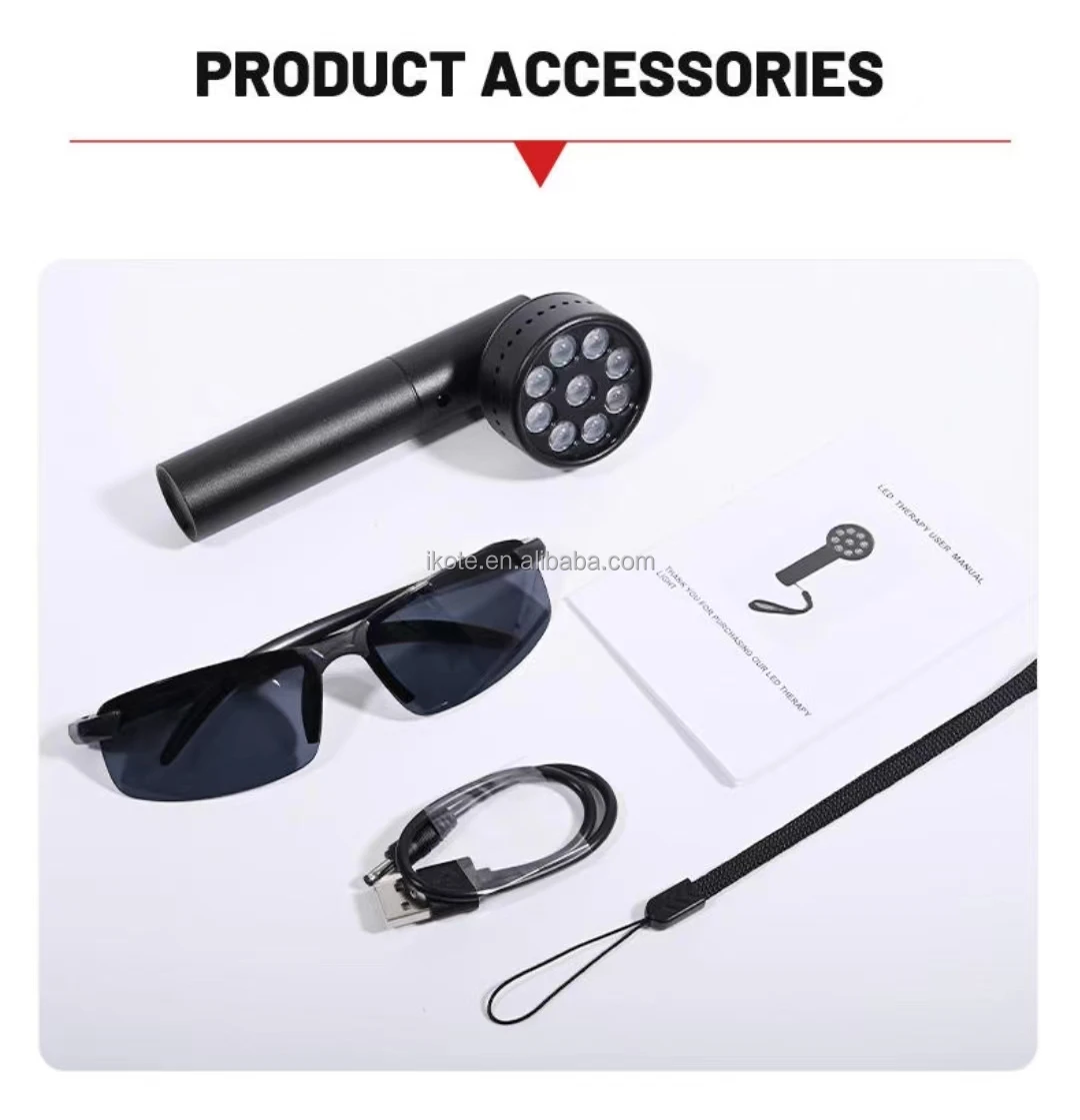 660nm 850nm 630nm Pulse Wavelengths High Irradiance Low EMF 0 Flicker PDT Near Infrared Red Light Therapy Lamp