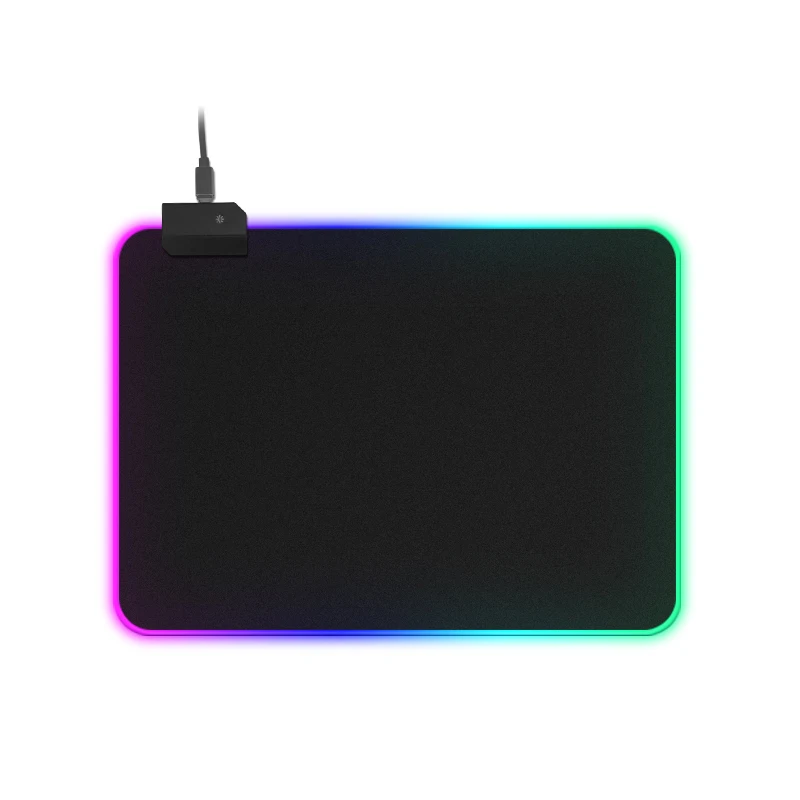 Custom logo large size xxl colorful led rgb lighting anti-sl gaming mouse pad