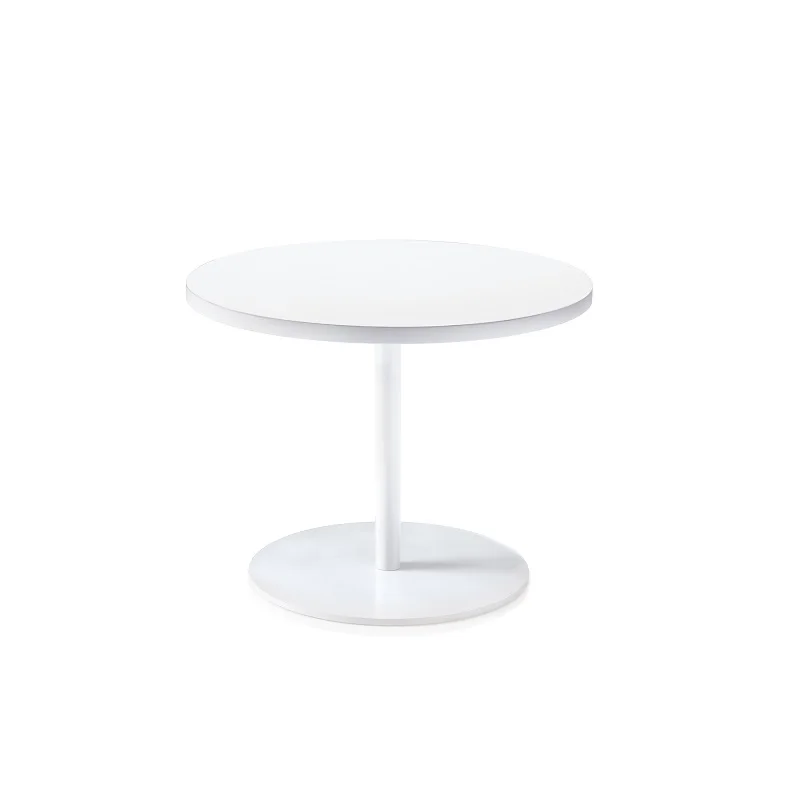 
Factory price high quality wooden round white coffee table 
