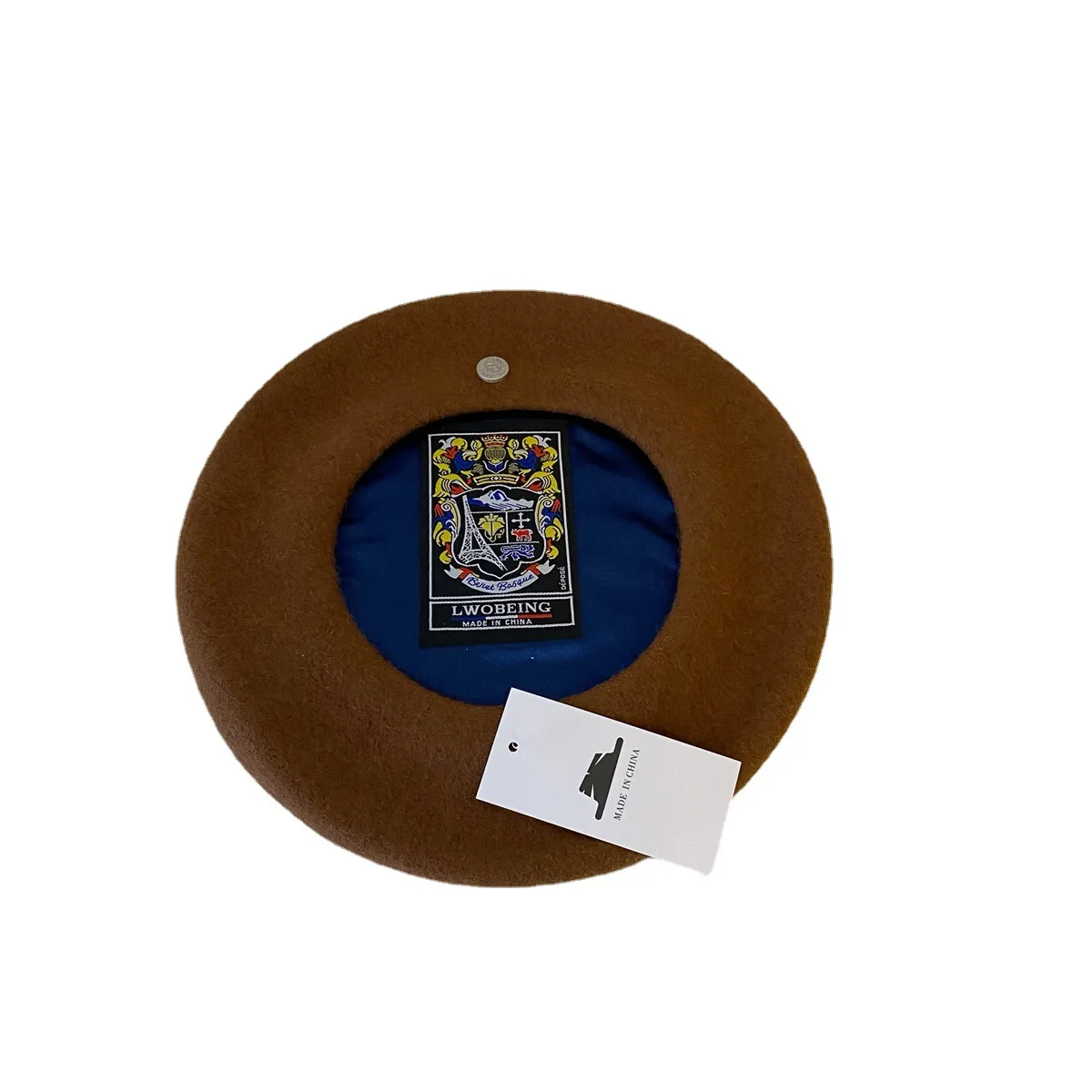 Spain Female Wool Beret Autumn Winter High End Solid Color Cold Warm Hat Plush Painter Cap Beret