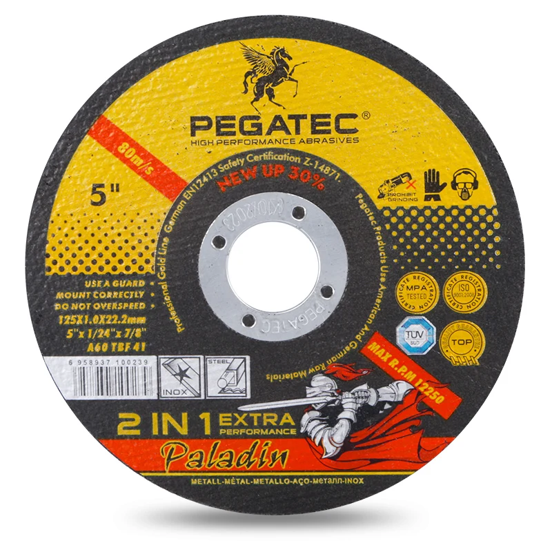 PEGATEC 5 '125x1x22 мм нержавеющая сталь угловая шлифовальная машина металлический режущий диск