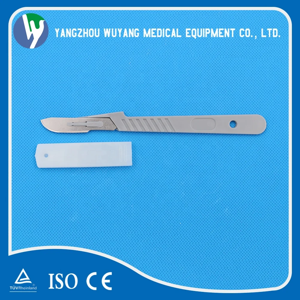 medical steel sharp surgical blade/scalpel with handle