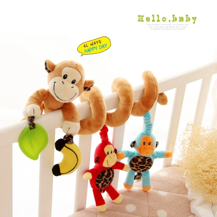 Мягкая детская кроватка игрушка для коляски спиральная новорожденных автомобильное сиденье развивающие погремушки детское полотенце детские игрушки 0-12 месяцев