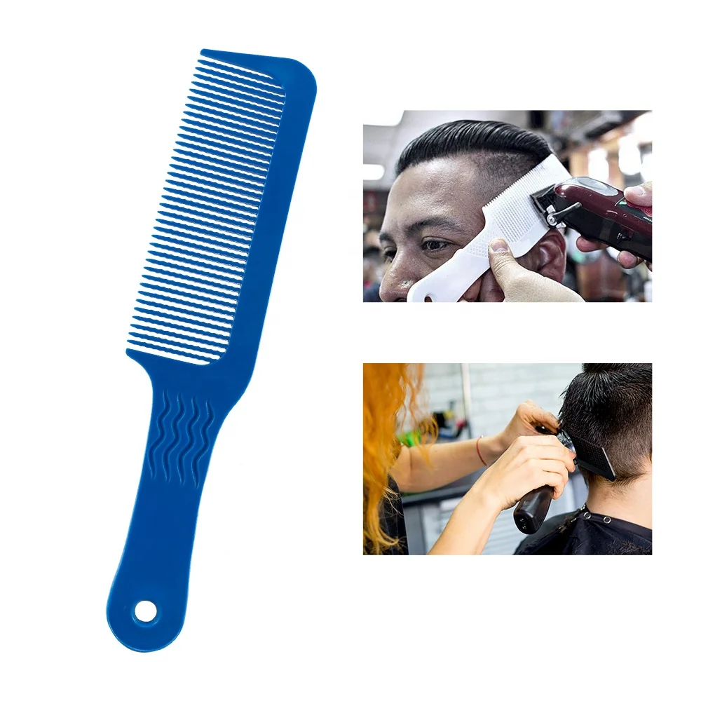 CestoMen Salon Tools Hair Accessories Men Hair Cutting Clipper Trimmer Comb Wave Teeth Level Cutting Plastic Barber Flattop Comb