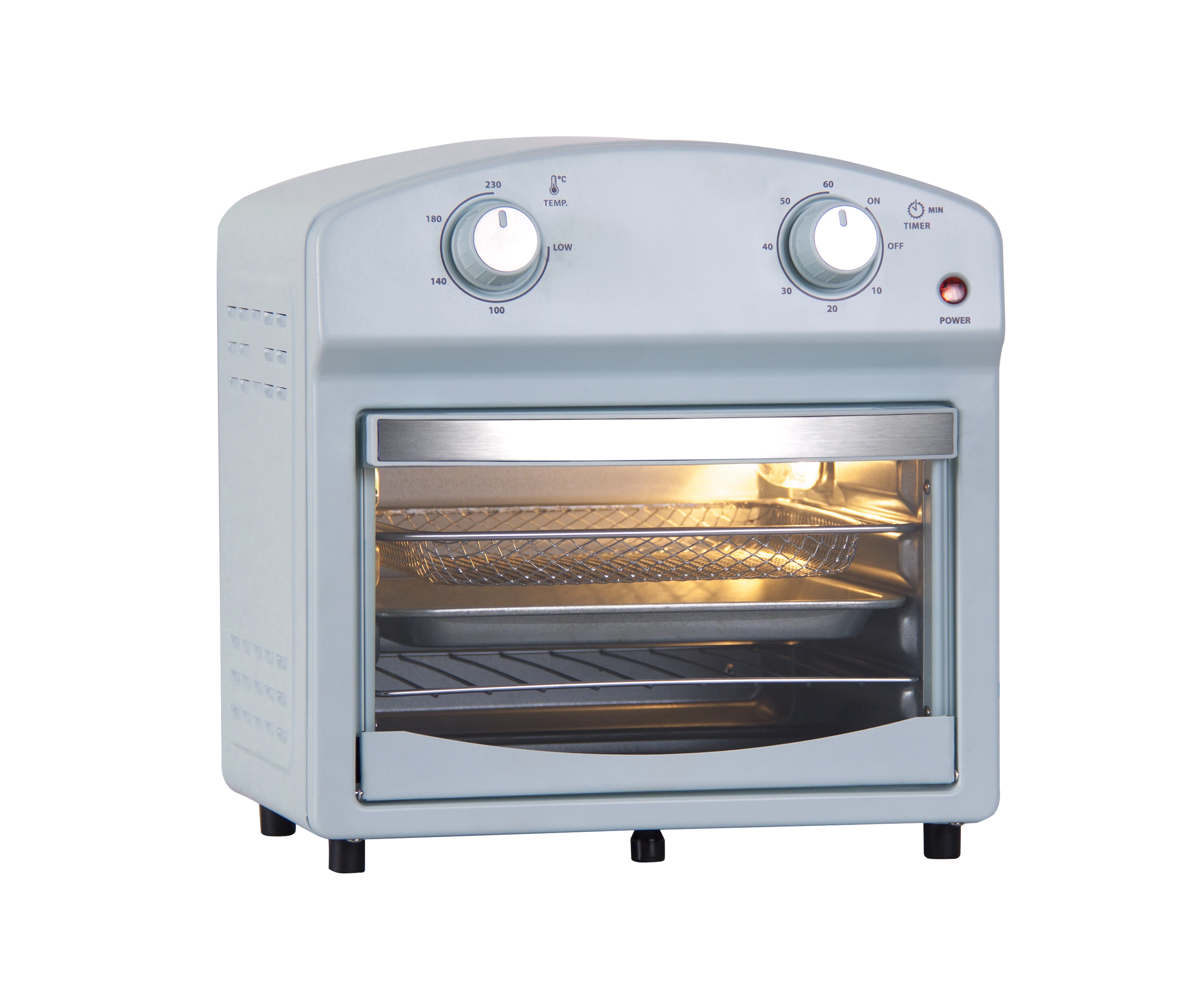 Compact Convection Oven Countertop Fries Pizza Chicken Cake Cookies 4 Accessories Originale Air Fryer Toaster Oven